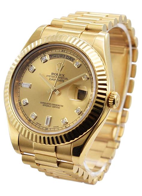 rolex dd president yellow gold|rolex president white gold 41mm.